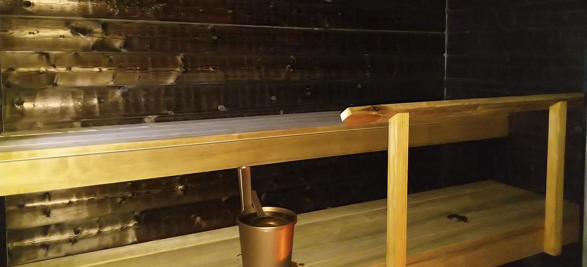 Retrosauna Näsijärven rannassa